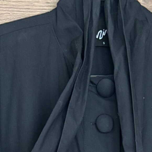 Elzinga Black Cotton Painter Dress - Size Small - Fits TU - Picture 12 of 13